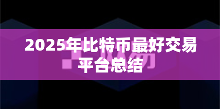 2025年比特币最好交易平台总结 2025年比特币最好交易平台总结