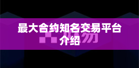 最大合约知名交易平台介绍 最大合约知名交易平台介绍