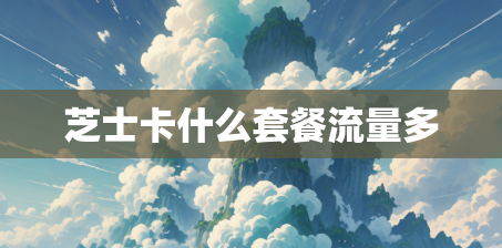 芝士卡什么套餐流量多