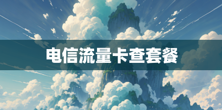 电信流量卡查套餐 电信流量卡查套餐