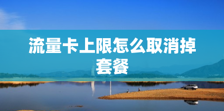 流量卡上限怎么取消掉套餐