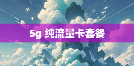 5g 纯流量卡套餐 5g 纯流量卡套餐