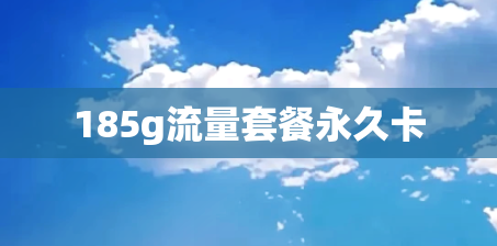 185g流量套餐永久卡