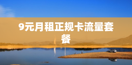 9元月租正规卡流量套餐