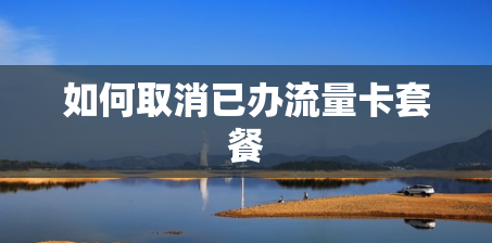 如何取消已办流量卡套餐