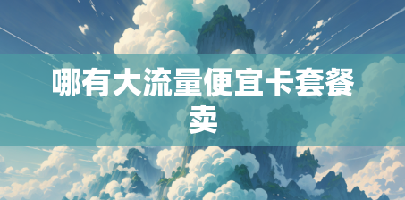 哪有大流量便宜卡套餐卖