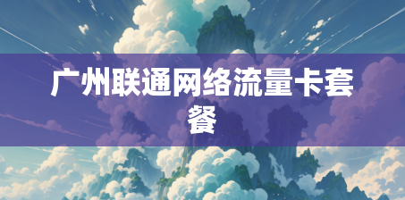 广州联通网络流量卡套餐