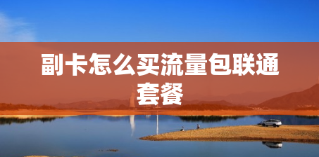 副卡怎么买流量包联通套餐