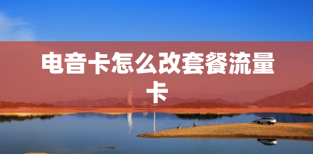电音卡怎么改套餐流量卡 电音卡怎么改套餐流量卡