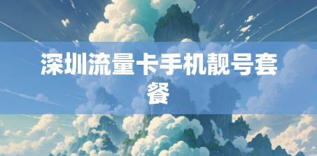 深圳流量卡手机靓号套餐