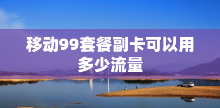 移动99套餐副卡可以用多少流量 移动99套餐副卡可以用多少流量