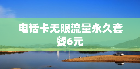电话卡无限流量永久套餐6元